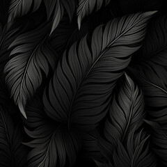 3d photo of abstract black background made with generative ai