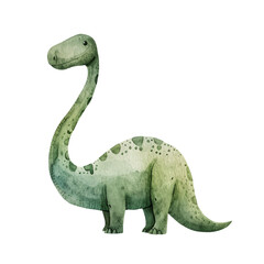 diplodocus vector illustration in watercolour style