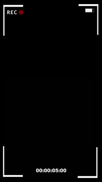 cell phone video camera view on black background