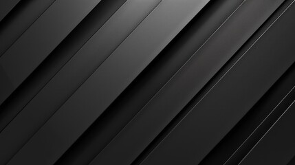 Black abstract background with diagonal stripes. - obrazy, fototapety, plakaty