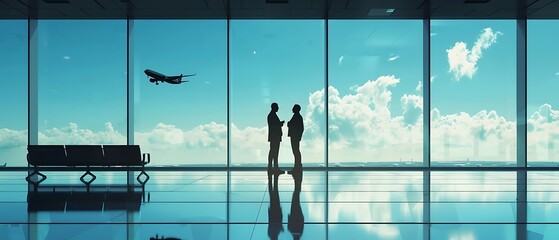People in an airport. Airport. Departure terminal. Business, immigration, travel & migration concepts. business people and tourists or travelers waiting for the flight in the airport. Generative AI