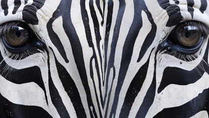 Foto op Canvas Wild Stripes: Classic Zebra Pattern © 대연 김