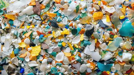 Background made of plastic waste. - 769143941