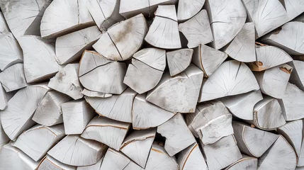  Catasta di legno bianco, betulla © webcesastock