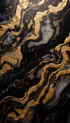 Gold and Black marble background