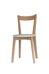 wooden chair isolated on white background