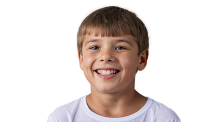 Russian boy smiling transparent image