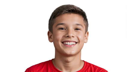 Russian boy smiling transparent image