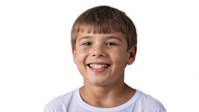 Russian boy smiling transparent image