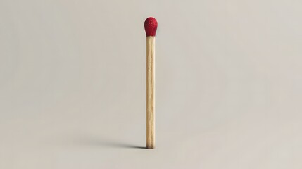 Matchstick isolated on a white background