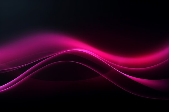 dark background illustration with magenta fluorescent lines, in the style of realistic magenta skies, rollerwave