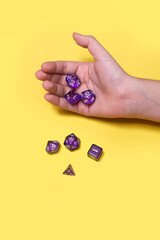 Hand Rolling Dice: Chance and Probability in Various Shapes and Sizes