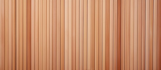 Obraz premium A detailed close up of a hardwood wall with a striped pattern in shades of brown, amber, and peach. The wood stain enhances the natural beauty of the wood flooring