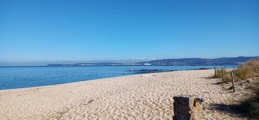Playa de Samil en Vigo, Galicia