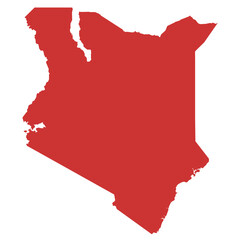Vector map of Kenya