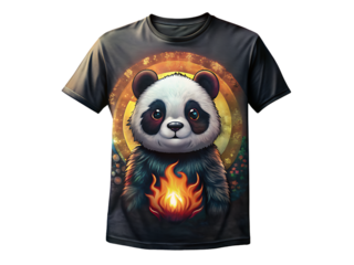 panda design on t shirt