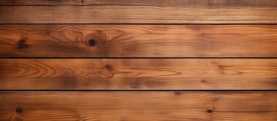 Fototapeta na wymiar Detailed view of a wooden wall featuring a rich brown stain, creating a warm and rustic ambiance