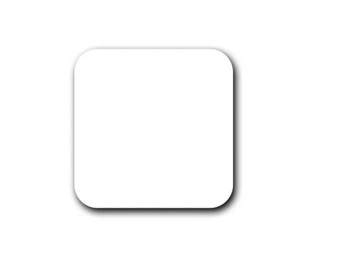 Realistic rounded shadow effect on transparent background