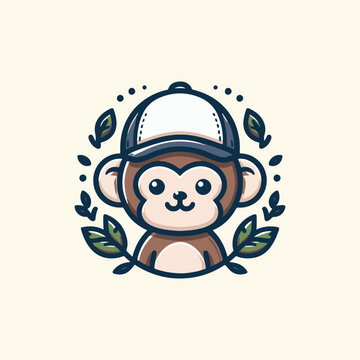 Playful Primate and Its Charming Cap