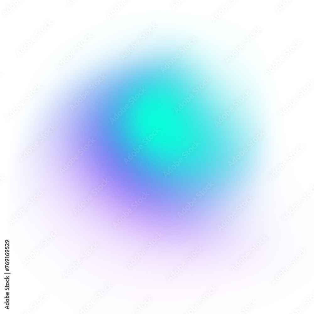 Poster blue blurred gradient shape on transparent background