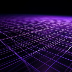 grid thin magenta lines with a dark background in perspective