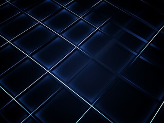 grid thin navy blue lines with a dark background in perspective