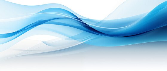Fototapeta premium Fluid Blue Abstract Wave Background for Modern Design