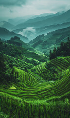 A beautiful Landscape Photo of Chinese Rice Terraces
