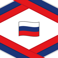 Russia Flag Abstract Background Design Template. Russia Independence Day Banner Social Media Post. Russia Template