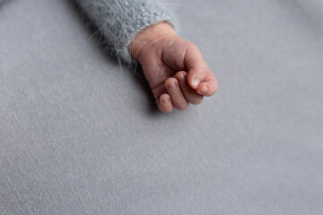 hands of a newborn baby. little hands 
