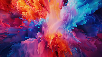 Vibrant Spectrum: Abstract Colorful Gradients - obrazy, fototapety, plakaty