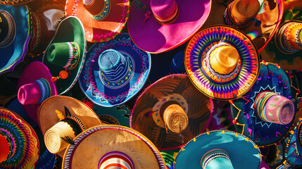 Magnificent Mexican food around sombrero