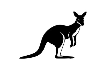 kangaroo silhouette vector illustration