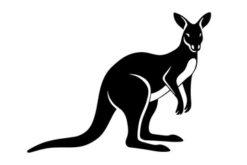 kangaroo silhouette vector illustration