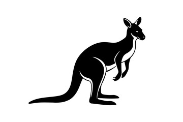 kangaroo silhouette vector illustration