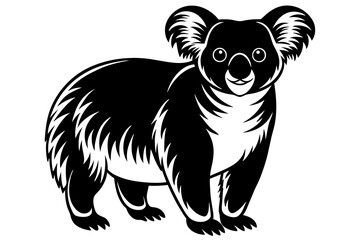 koala silhouette vector illustration
