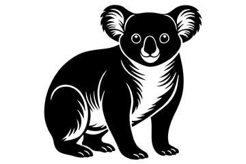 koala silhouette vector illustration