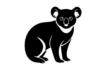 koala silhouette vector illustration