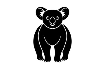 koala silhouette vector illustration