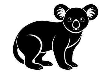koala silhouette vector illustration