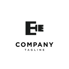 Letter E Paint logo icon vector template.eps