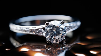 Image of a diamond engagement ring.