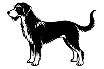 dog silhouette vector illustration