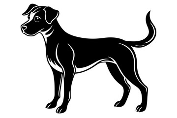 dog silhouette vector illustration