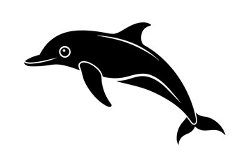 dolphin silhouette vector illustration