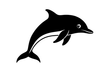 dolphin silhouette vector illustration