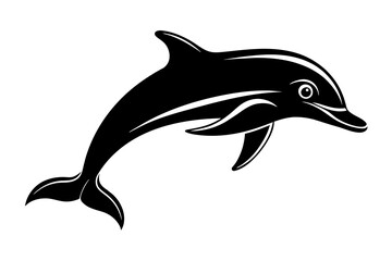 dolphin silhouette vector illustration