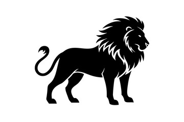 lion silhouette vector illustration