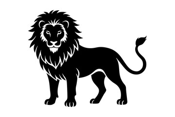 lion silhouette vector illustration