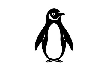 penguin silhouette vector illustration